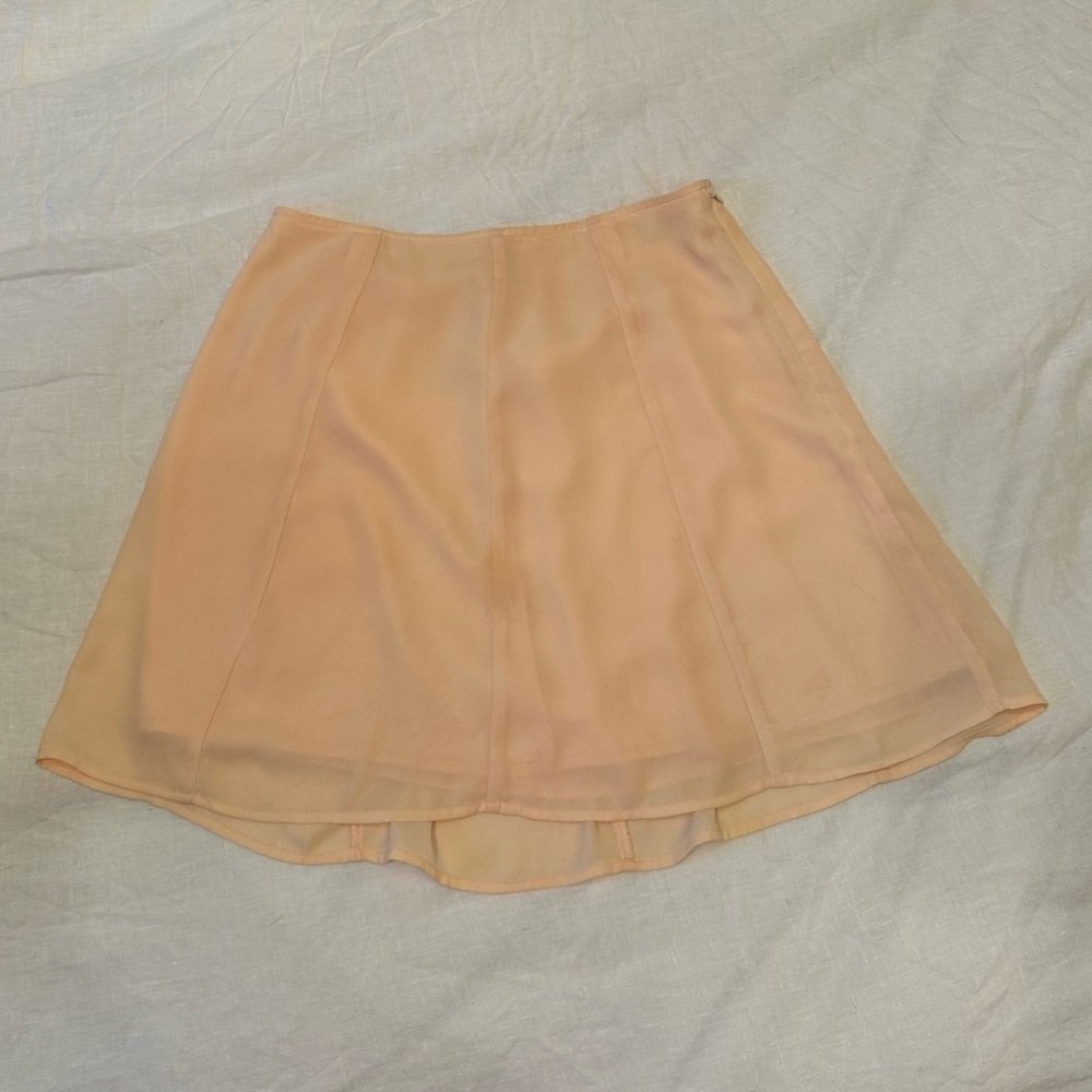 Sunday Best Orange Pink Mini A-Line Skirt Size 4